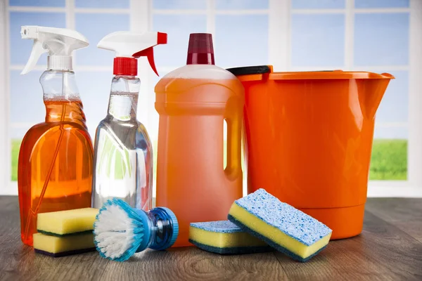 Válogatott tisztítószerek — Stock Fotó