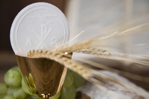 Sacrament of communion, Eucharist symbol — Stock Photo, Image