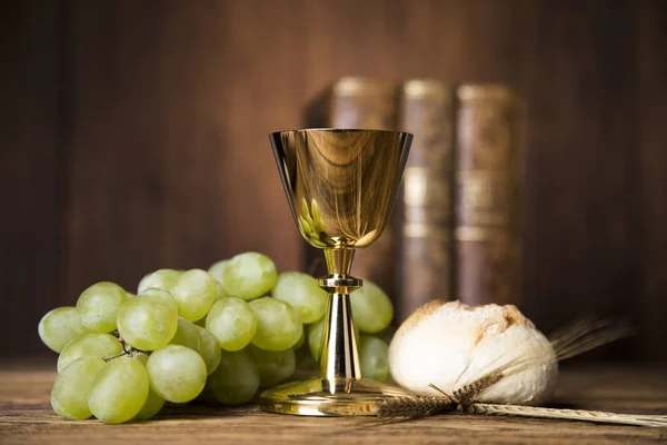 Sacrament van communie, symbool van de Eucharistie — Stockfoto