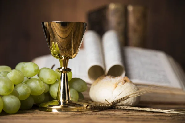 Svátosti přijímání, symbolu eucharistie — Stock fotografie