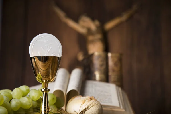 Sacrament of communion, Eucharist symbol — Stock Photo, Image