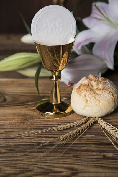 Eucharystia, sakrament Komunii Świętej — Zdjęcie stockowe