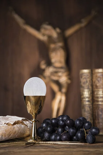 Sacrament of communion, Eucharist symbol — Stock Photo, Image