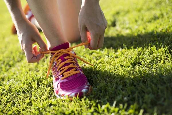 Fitness mulher correndo — Fotografia de Stock