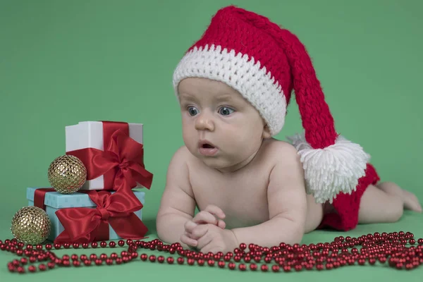 Buon Natale bambino Babbo Natale — Foto Stock