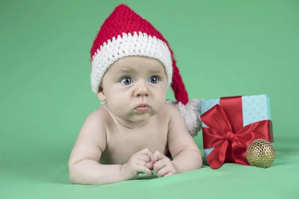 Buon Natale bambino Babbo Natale — Foto Stock