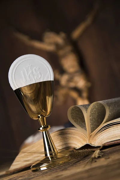 Sacrament of communion, Eucharist symbol — Stock Photo, Image