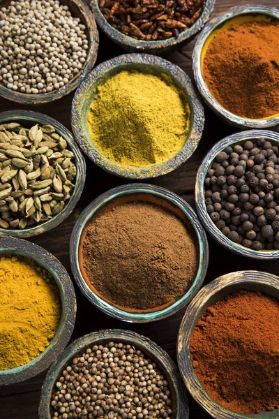 A selection of various colorful spices — Stock Photo, Image