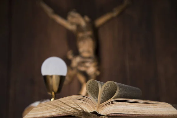 Eucharist, sacrament of communion — Stock Photo, Image