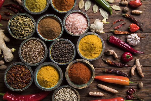 Различные сорта специй
 