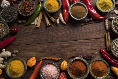 çeşitli baharatlar seçimi 