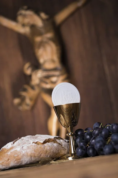 Sacrament of communion, Eucharist symbol — Stock Photo, Image