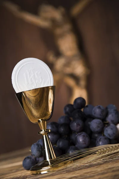 Sacrament of communion, Eucharist symbol — Stock Photo, Image