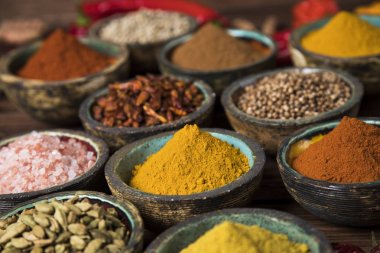 çeşitli baharatlar seçimi 
