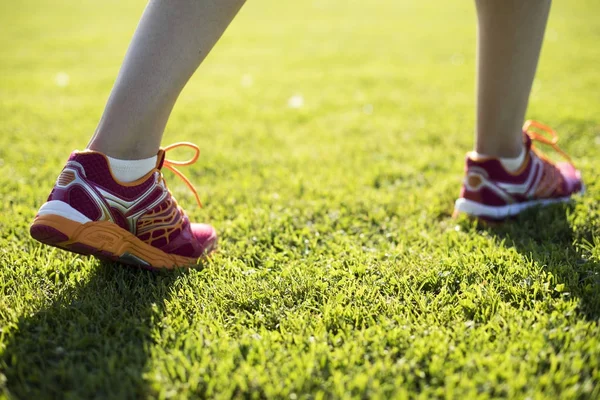 Fitness mulher correndo — Fotografia de Stock