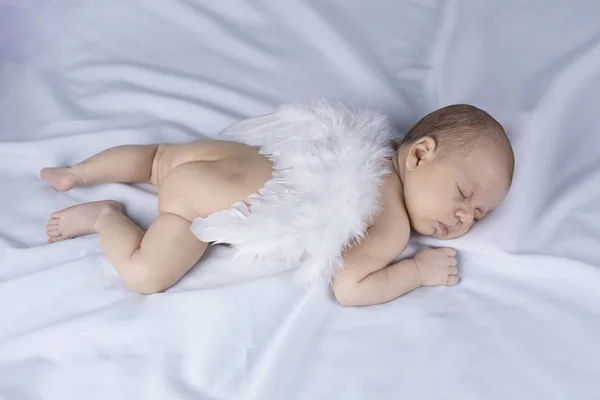 Angel, bebé a dormir. — Fotografia de Stock