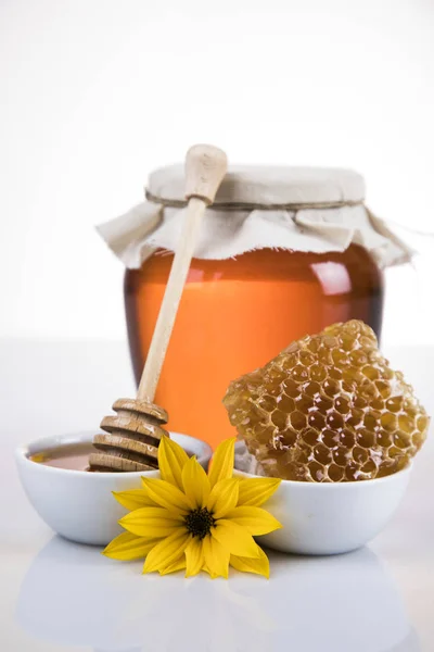 Sweet honey on white background — Stock Photo, Image