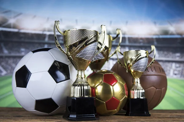 Troféu Realização Ganhando Fundo Esporte — Fotografia de Stock