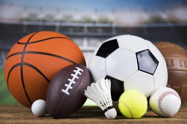 Assorted Sports Equipment Close — Stock Photo, Image