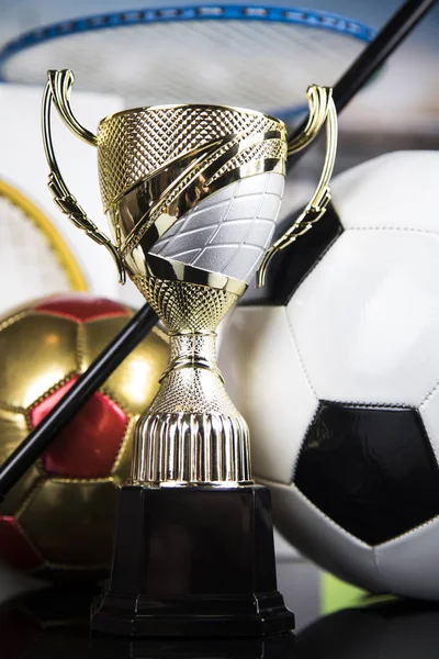 Winner Podium Sports Symbols Sport Podium Cups Winners Award — Stock Photo, Image
