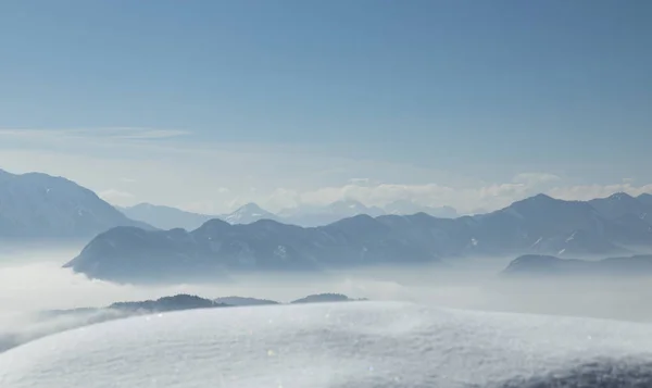 Landschaft, Berge und Winter — Stockfoto