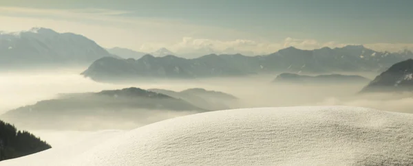 冬の風景、素晴らしい山の景色 — ストック写真