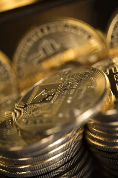 Bitcoin Trading Concept, wirtualne pieniądze — Zdjęcie stockowe