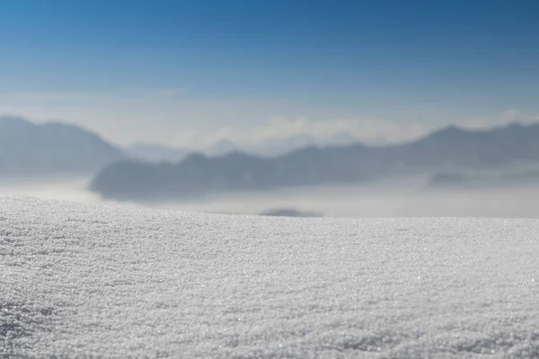 Landschaftshintergrund, Berge und Winterraum für Ihren Text — Stockfoto