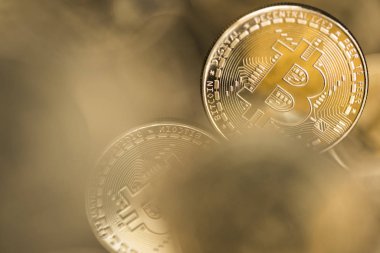 Kripto Para, İş, Bitcoin Para ve Ticaret Konsepti