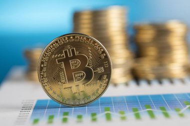 Bitcoins ve yeni sanal para konsepti, finansal tablo