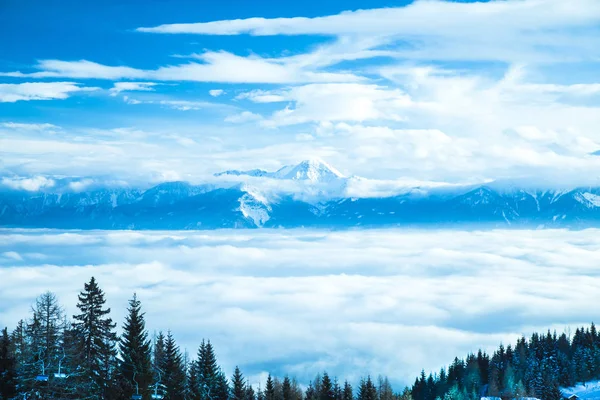 Vista Del Hermoso Paisaje Montaña Invierno — Foto de Stock