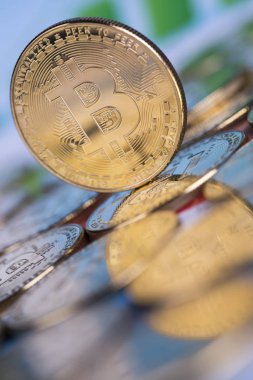 Bitcoins ve yeni sanal para konsepti, finansal tablo
