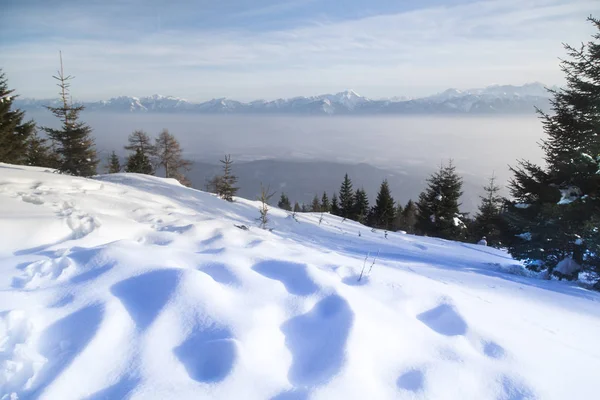 View Beautiful Winter Mountain Landscape — Stock Photo, Image