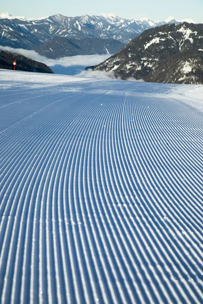 Vinterutsikt Fjällen Skidort — Stockfoto