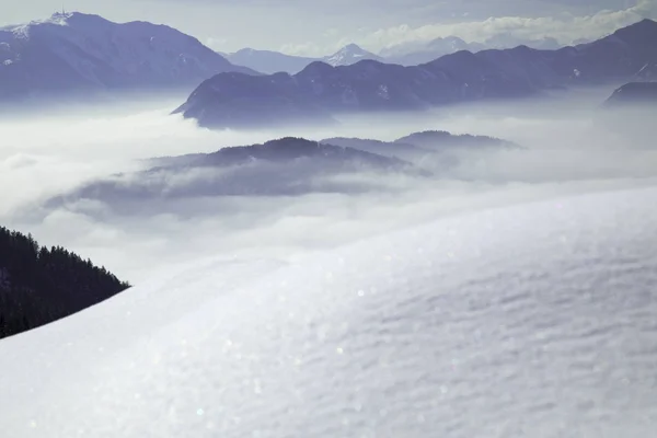 Montagne Spazio Invernale Tuo Testo — Foto Stock