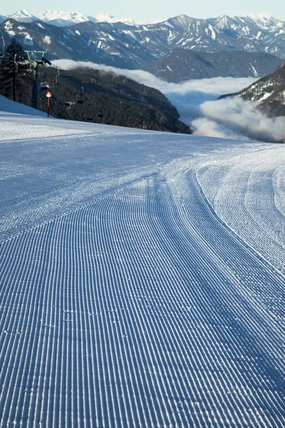 Winter View Mountains Ski Resort — Stock Photo, Image
