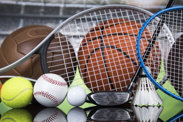 Ballen Sportuitrusting Winnaar Achtergrond — Stockfoto