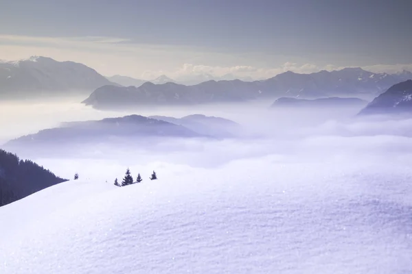 Berge Und Winterraum Für Ihren Text — Stockfoto