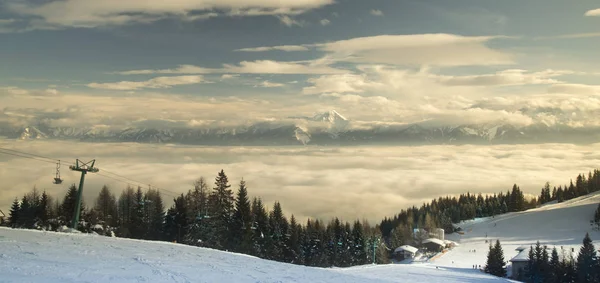 Paisaje Natural Invierno Increíble Vista Montaña — Foto de Stock