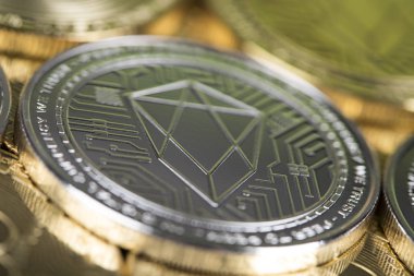 Litecoin, etherium, bitcoin sanal para birimi arka planı