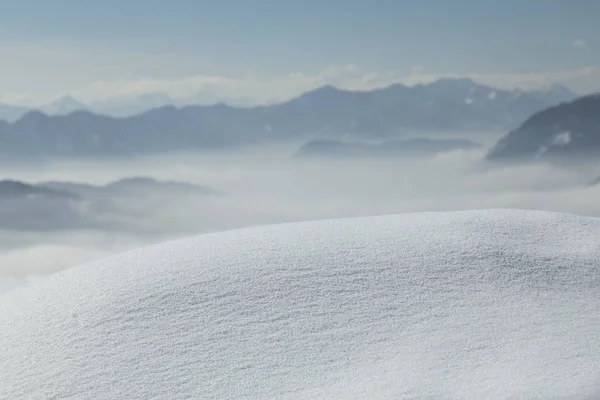 Spazio Tuo Testo Scena Wintr Splendida Vista Sulle Montagne — Foto Stock