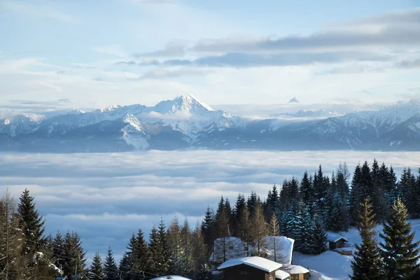 Paisaje Natural Invierno Increíble Vista Montaña — Foto de Stock