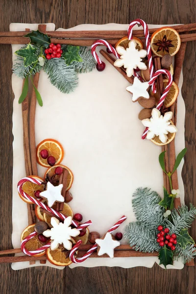 Decorative Christmas Background Border — Stock Photo, Image