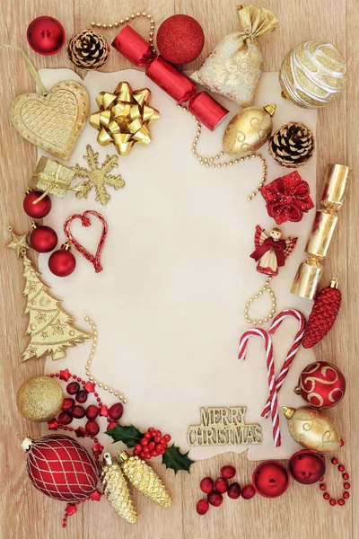 Christmas abstrakta dekorativa kantlinjer — Stockfoto
