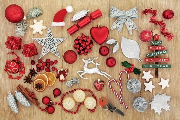 Traditionella symboler för jul — Stockfoto