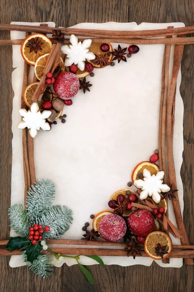 Christmas Abstract Decorative Border — Stock Photo, Image