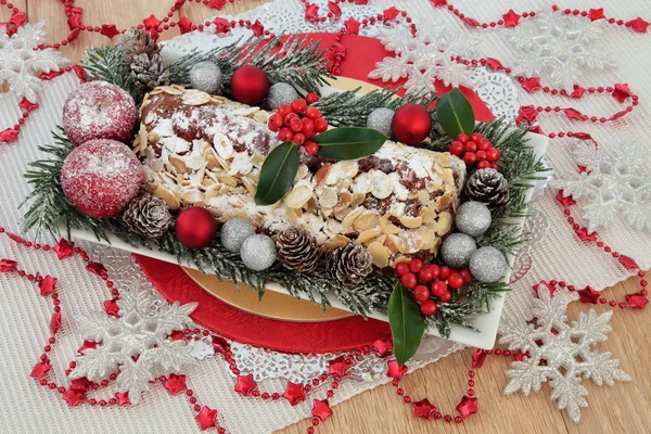 Охлажденный рождественский пирог — стоковое фото