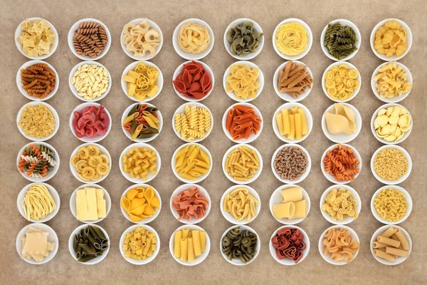 Dried Food Pasta Sampler — Stock Photo, Image