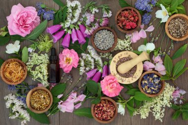 doğal tıp çiçek ve otlar