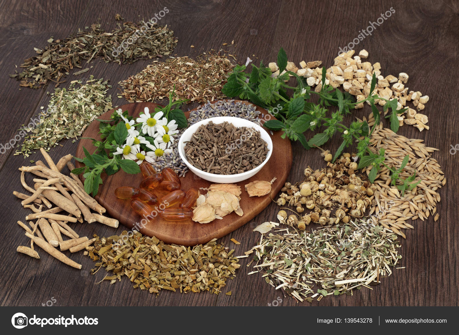 Herbal Medicine for Anxiety and Sleeping Disorders — Stock Photo
